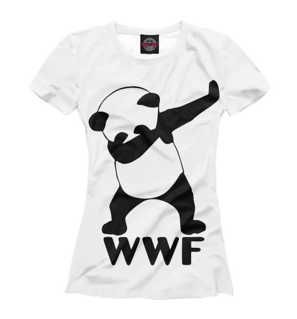 Женская Футболка WWF Panda dab