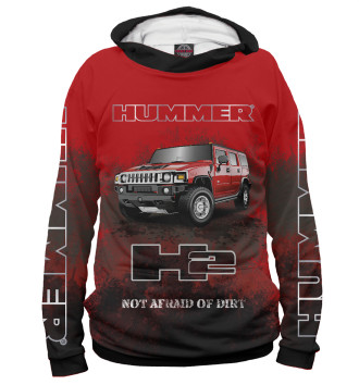 Мужское Худи Hummer H2 Red