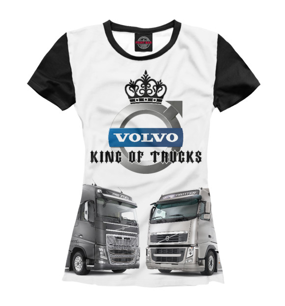 Футболка VOLVO - король грузовиков для девочек 