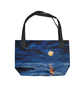 Пляжная сумка Луна и море