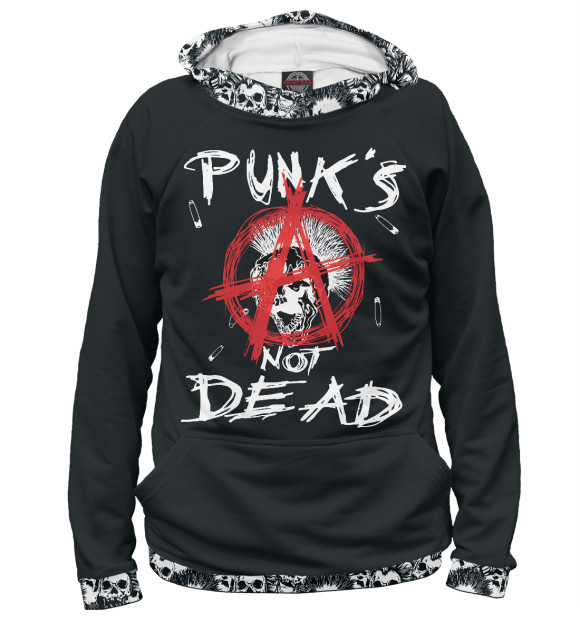 Худи Punk's Not Dead для девочек 