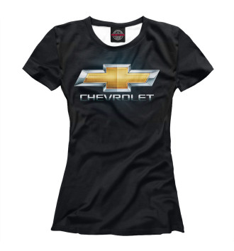 Женская Футболка Chevrolet Black