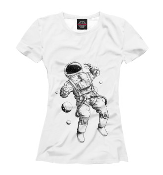 Футболка для девочек Космонавт