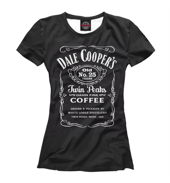 Футболка Dale Cooper Whiskey для девочек 
