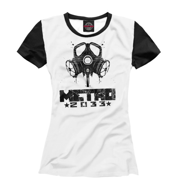Футболка Metro 2033 black l для девочек 