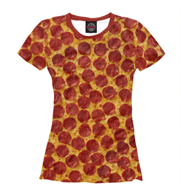 Футболка Пицца пепперони для девочек 