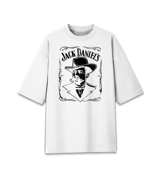 Хлопковая футболка оверсайз Jack Daniels