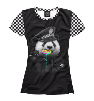 Футболка для девочек Panda Cop