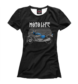 Женская Футболка Moto life