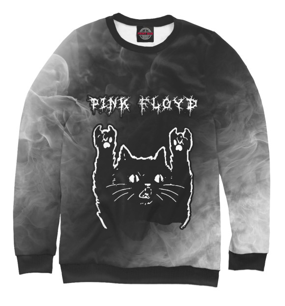 Свитшот Pink Floyd / Рок Кот для девочек 