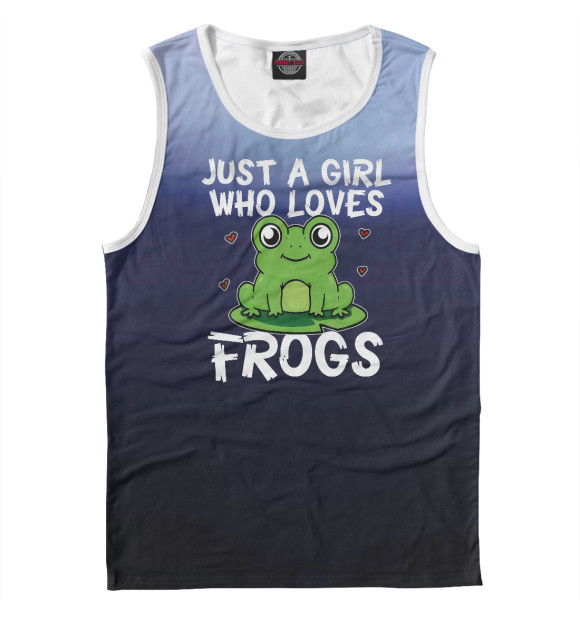 Майка Just A Girl Who Loves Frogs для мальчиков 