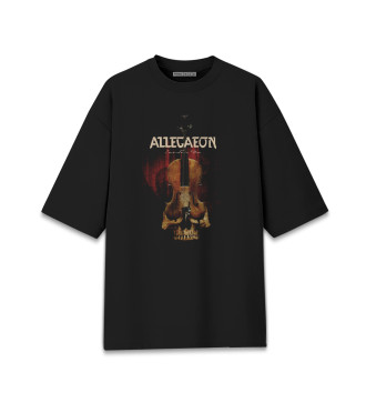 Мужская Хлопковая футболка оверсайз Allegaeon