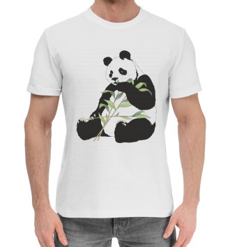 Мужская Хлопковая футболка Панда