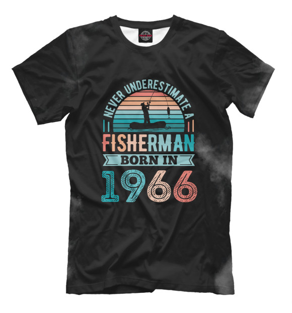 Футболка Fisherman born 1966 для мальчиков 