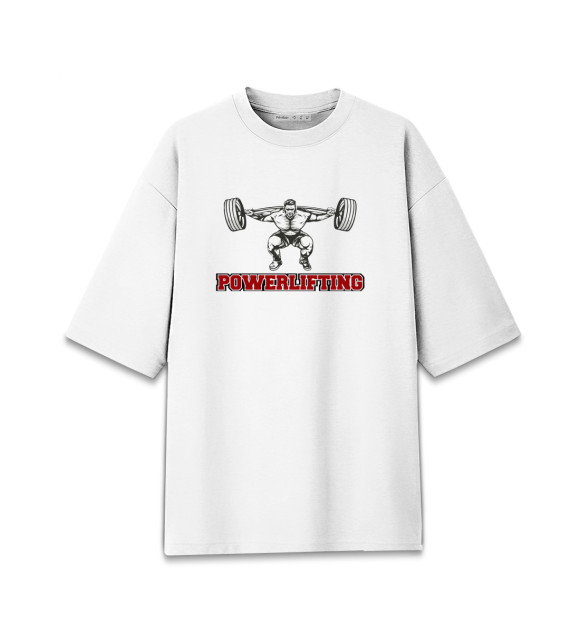 Женская Хлопковая футболка оверсайз Powerlifting