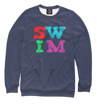 Свитшот для девочек SWIM letters