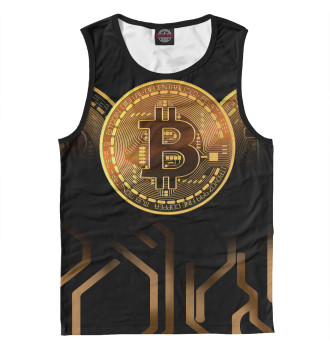 Майка для мальчиков Bitcoin Gold Style