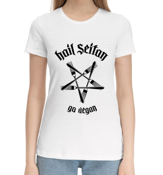 Хлопковая футболка Hail Seitan