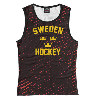 Майка для девочек Sweden hockey
