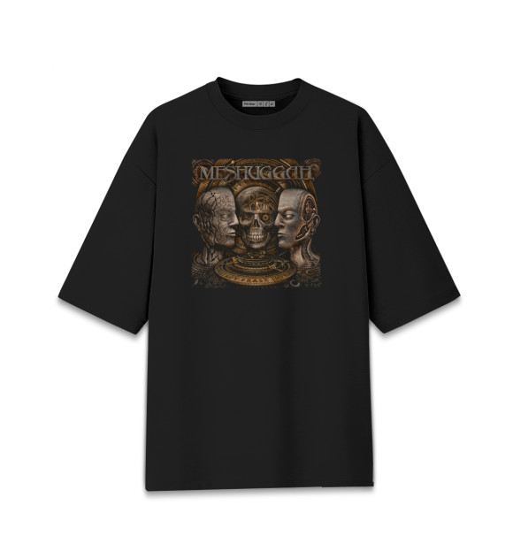 Мужская Хлопковая футболка оверсайз Meshuggah