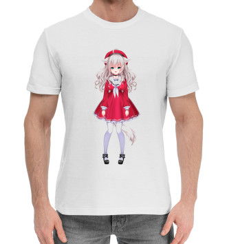 Хлопковая футболка Девочка аниме
