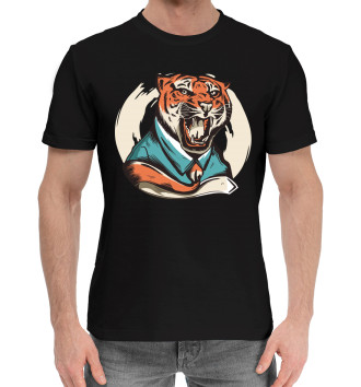 Хлопковая футболка Тигр