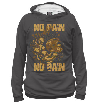 Худи для мальчиков NO PAIN NO GAIN MUSCLE