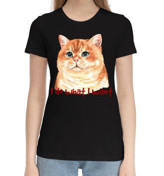 Хлопковая футболка Коты
