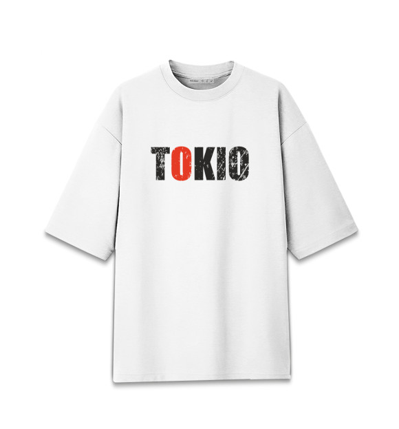 Женская Хлопковая футболка оверсайз Tokio