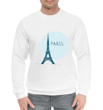 Мужской Хлопковый свитшот Париж