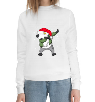 Хлопковый свитшот DAB панда дед мороз
