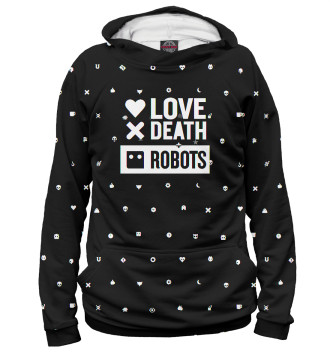 Женское Худи Love, Death + Robots logo