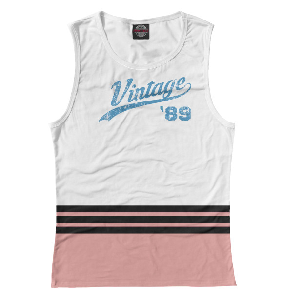 Майка Vintage 89 для девочек 