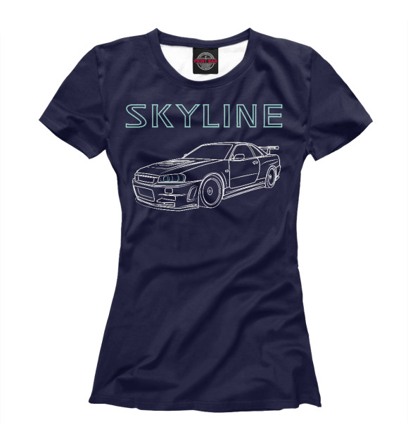 Футболка Nissan Skyline R34 для девочек 