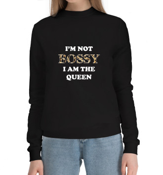 Хлопковый свитшот I am the Queen