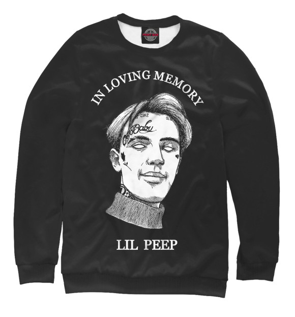 Свитшот Lil Peep / In Loving Memory для девочек 