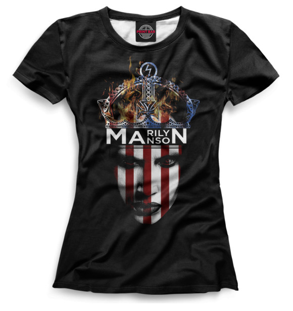 Футболка Marilyn Manson для девочек 