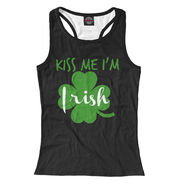 Женская Борцовка Kiss me I'm Irish