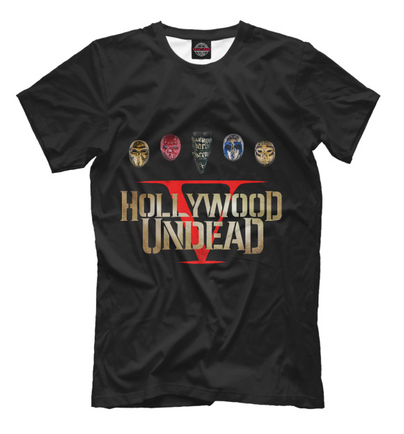Футболка Hollywood Undead Five для мальчиков 