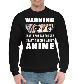 Хлопковый свитшот Warning Anime