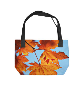 Пляжная сумка Осенние кленовые листья