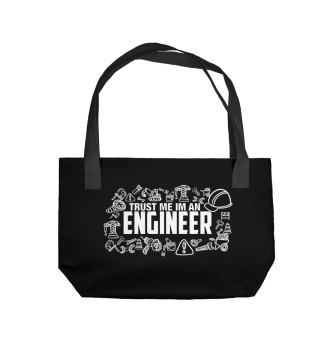 Пляжная сумка Trust me I am an Engineer