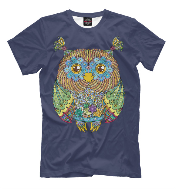 Футболка Friendly Zentangle Owl для мальчиков 
