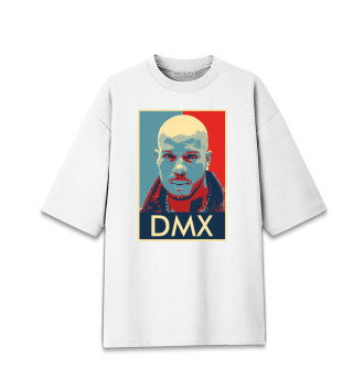 Хлопковая футболка оверсайз DMX