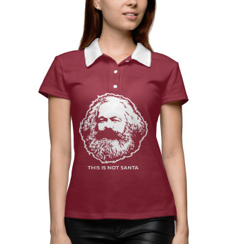 Женское Поло Карл Маркс не Санта