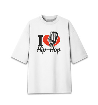 Мужская Хлопковая футболка оверсайз Love Hip Hop