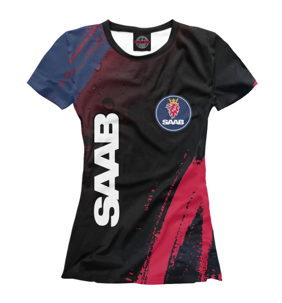 Футболка SAAB / Сааб для девочек 
