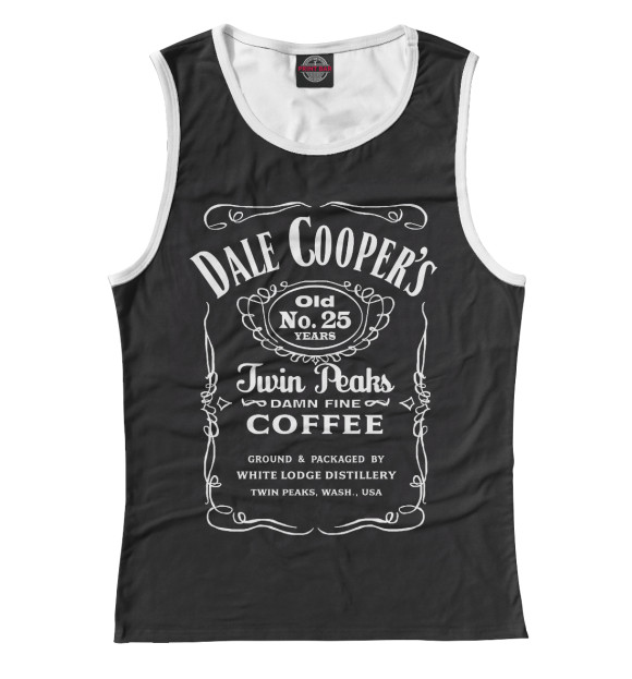 Майка Dale Cooper Whiskey для девочек 