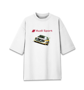 Мужская Хлопковая футболка оверсайз Audi sport