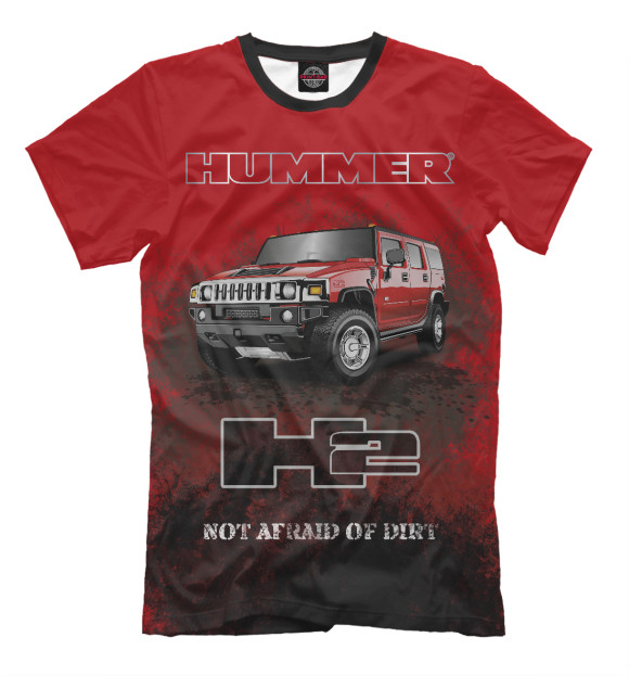 Футболка Hummer H2 Red для мальчиков 